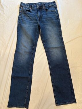 American Eagle Jeans Men's 34x36 Blue Med Wash Origianl Bootcut Airflex